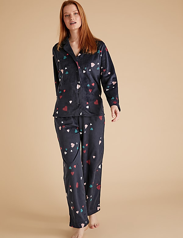 Marks and spencer fleece nightwear discount