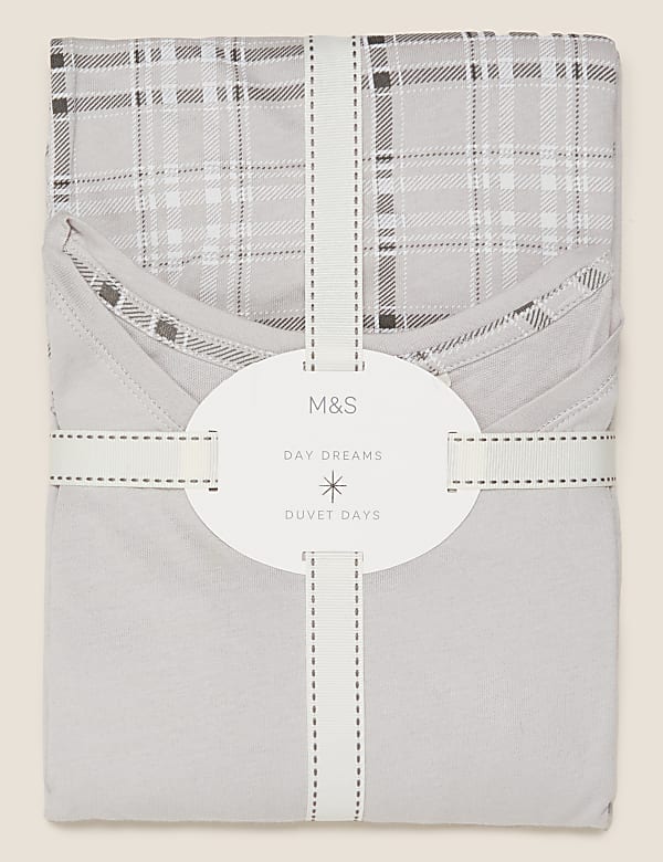 Pure Cotton Checked Pyjama Set