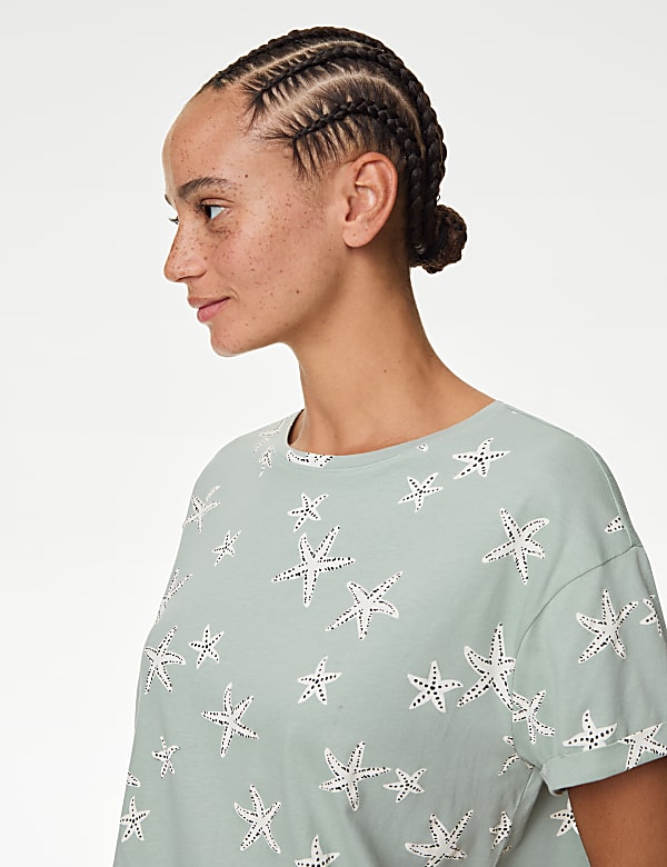 Pure Cotton Printed Pyjama Set