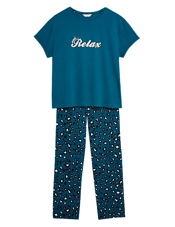 Pure Cotton Animal Print Pyjama Set