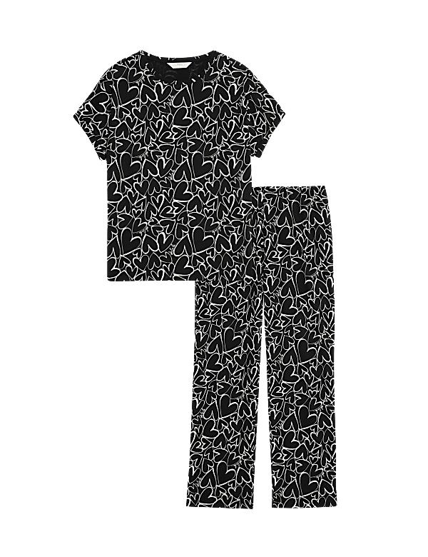 Cotton Rich Printed Pyjama Set