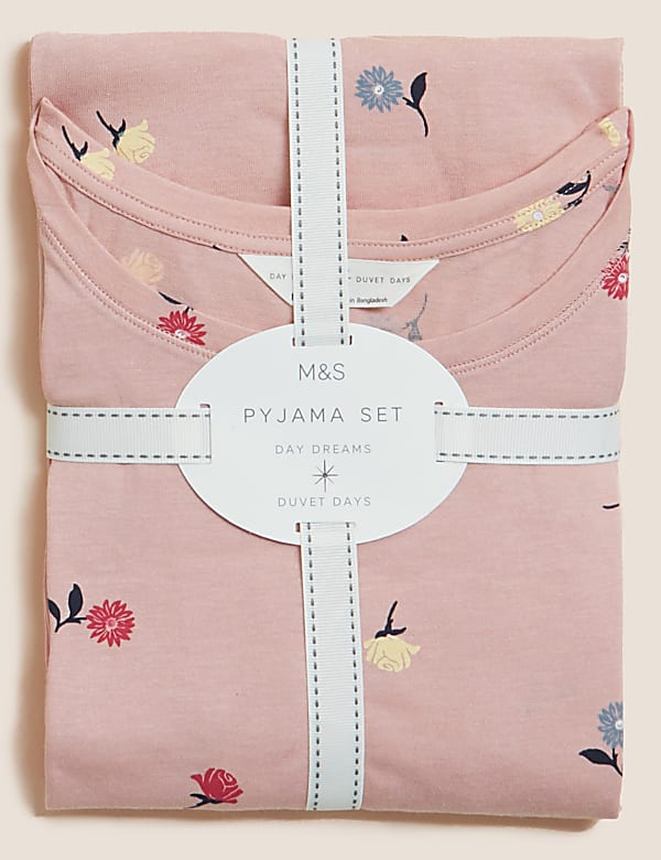 Cotton Rich Floral Print Pyjama Set