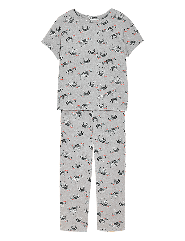 Cotton Rich Zebra Print Pyjama Set