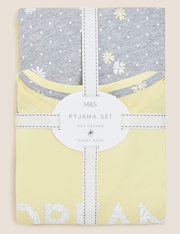 Cotton Rich Daisy Print Pyjama Set