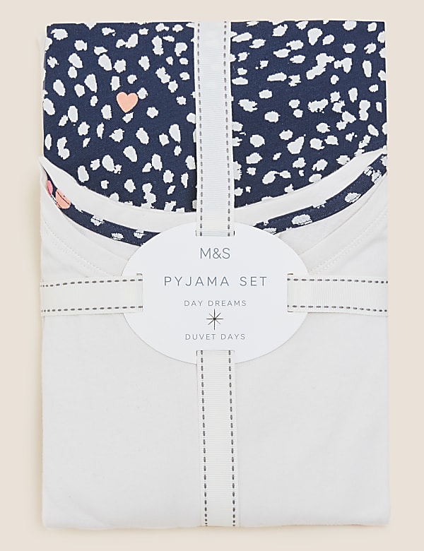 Pure Cotton Cropped Pyjama Set