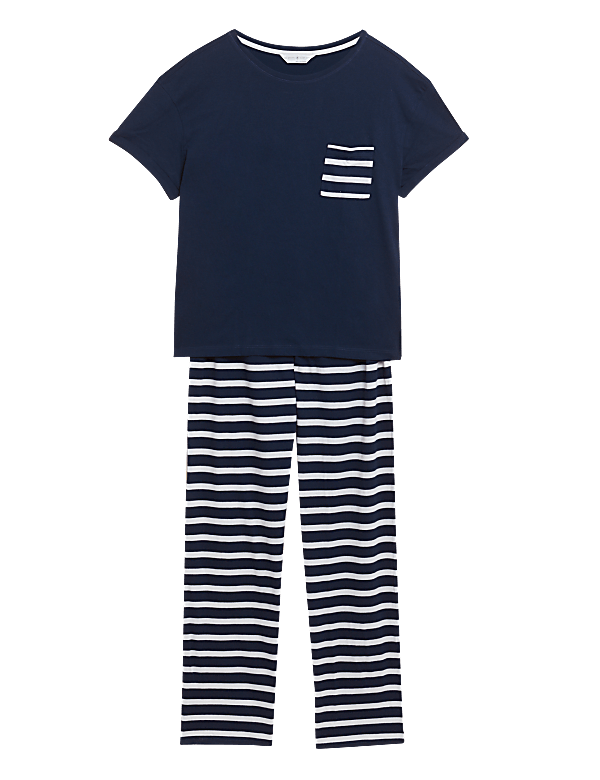 Pure Cotton Striped Pyjama Set
