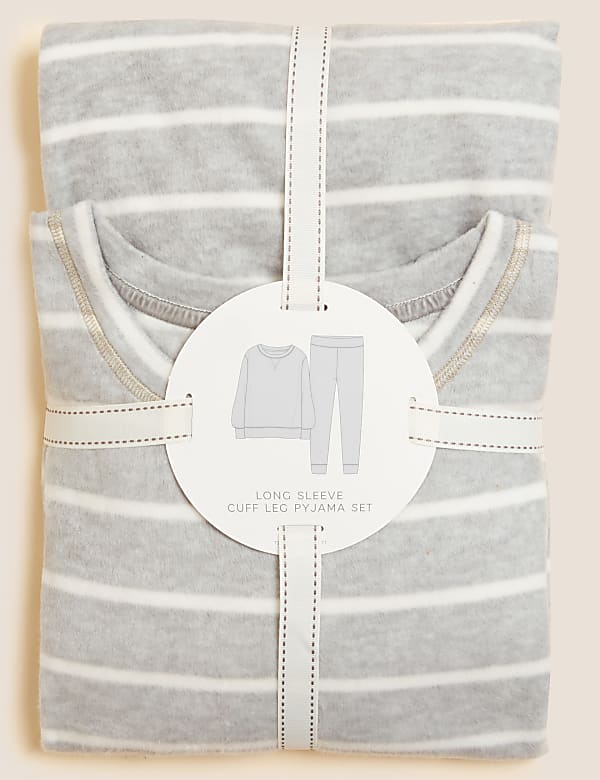 Fleece Striped Pyjama Set
