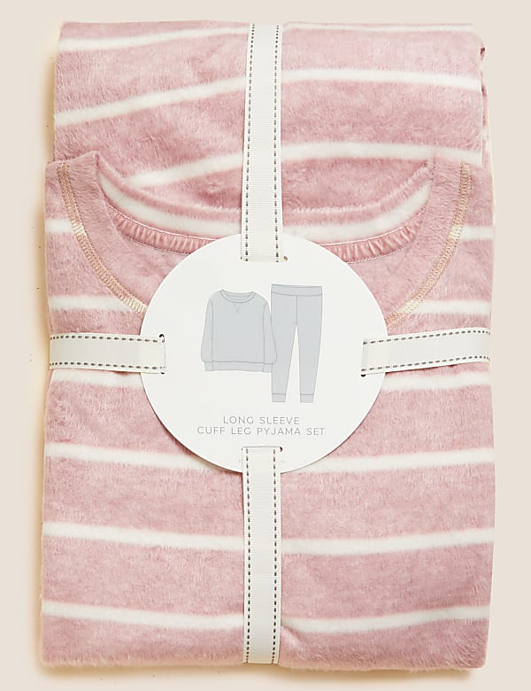 Fleece Striped Pyjama Set