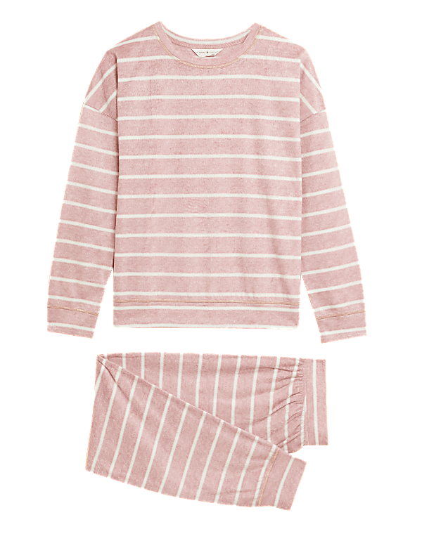 Fleece Striped Pyjama Set