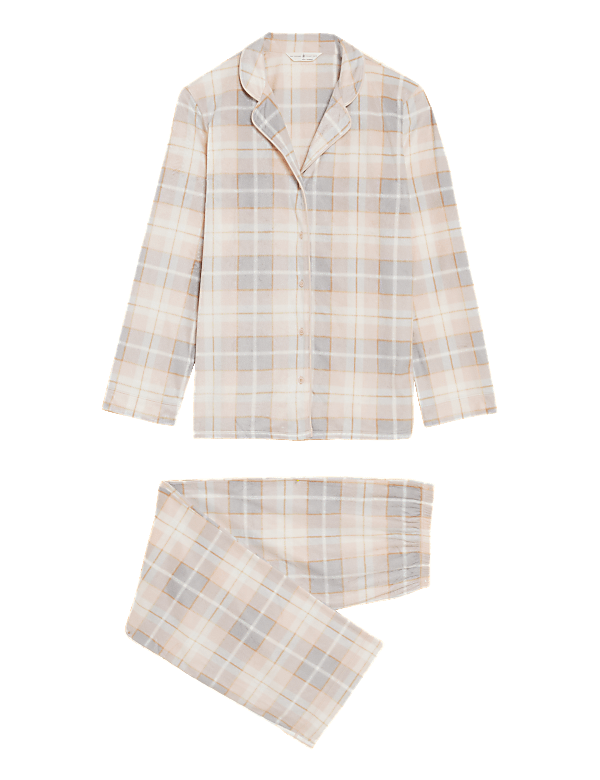 Fleece Checked Pyjama Set