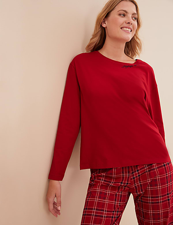 Pure Cotton Checked Pyjama Set