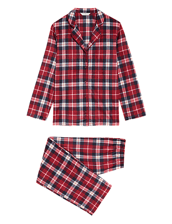 Fleece Checked Pyjama Set