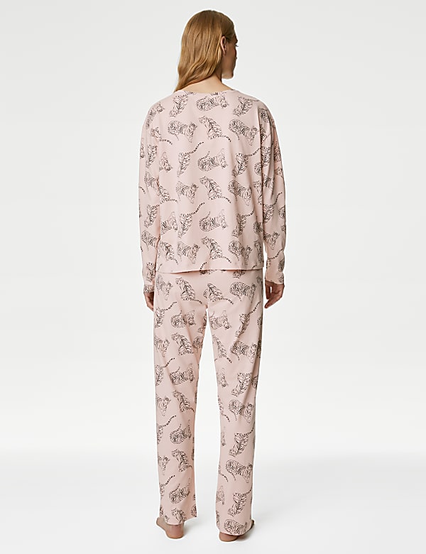 Pure Cotton Tiger Print Pyjama Set