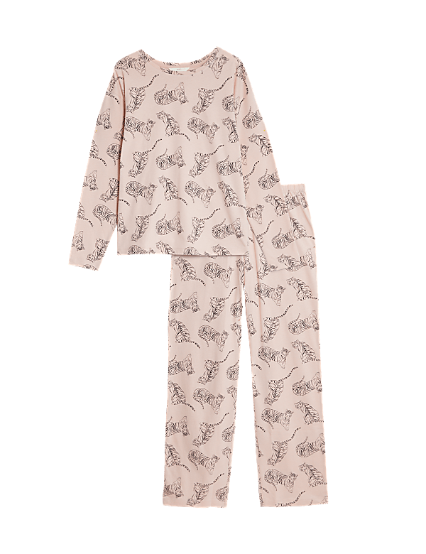 Pure Cotton Tiger Print Pyjama Set