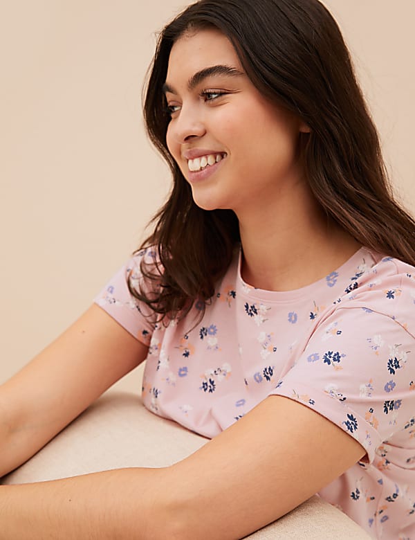 Pure Cotton Floral Pyjama Set