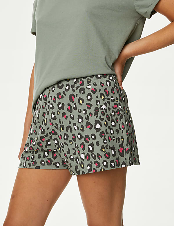 Pure Cotton Leopard Shortie Set