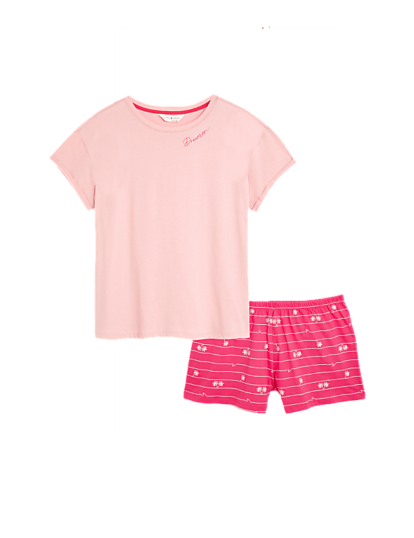 Pure Cotton Palm Tree Shortie Set