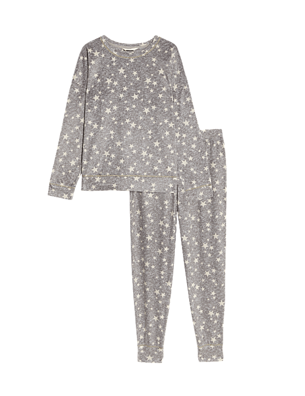 Fleece Star Print Pyjama Set
