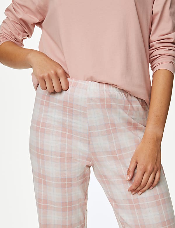 Pure Cotton Checked Pyjama Set