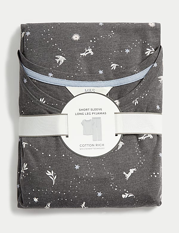 Cotton Rich Dove Print Pyjama Set