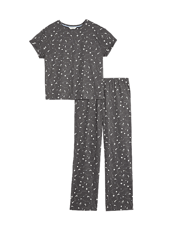Cotton Rich Dove Print Pyjama Set