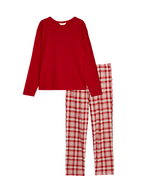 Pure Cotton Checked Pyjama Set