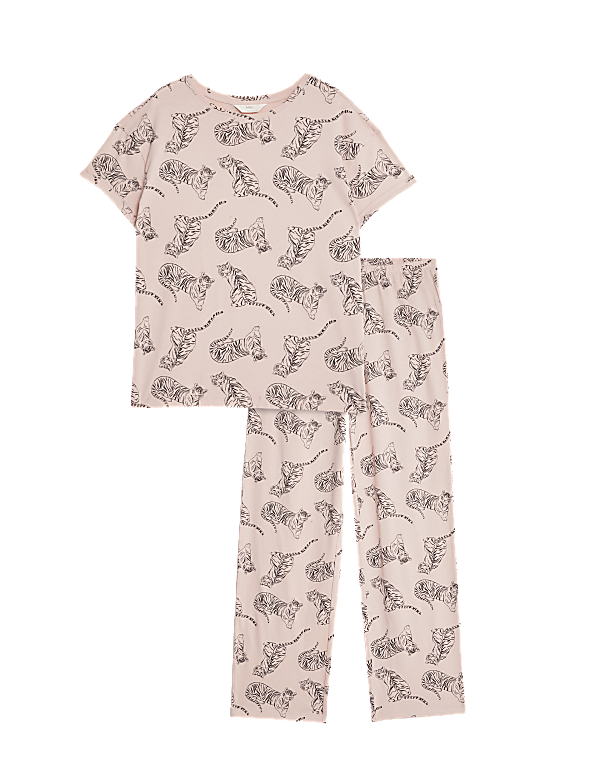 Pure Cotton Tiger Print Pyjama Set