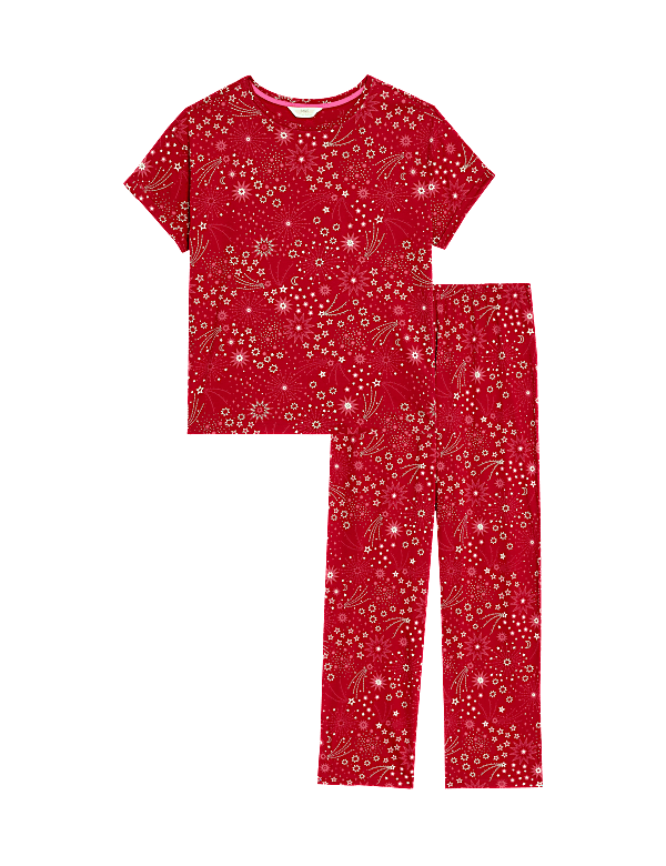 Pure Cotton Star Print Pyjama Set