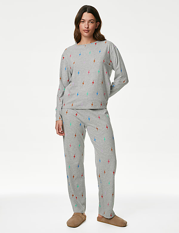 Cotton Rich Lightning Bolt Pyjama Set