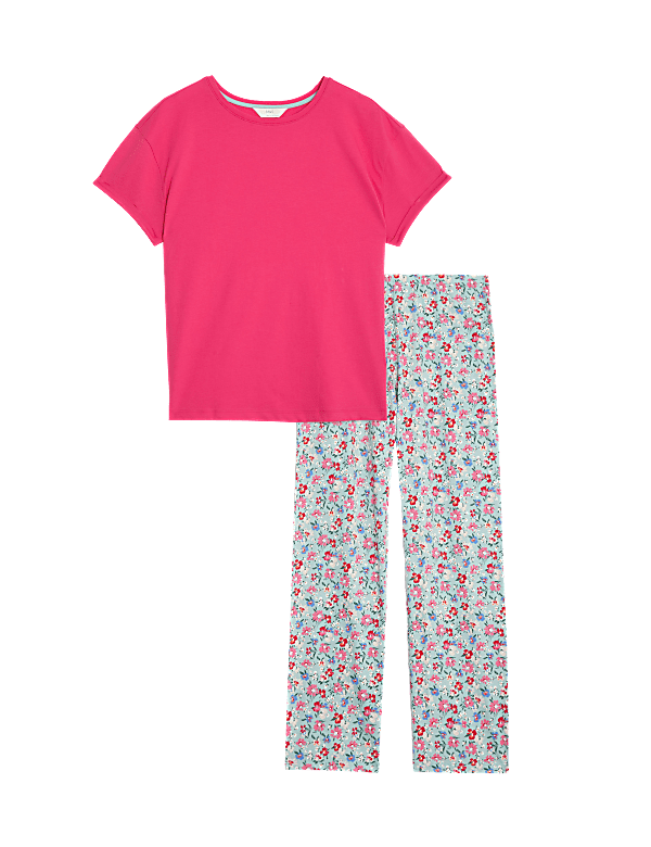 Pure Cotton Floral Print Pyjama Set
