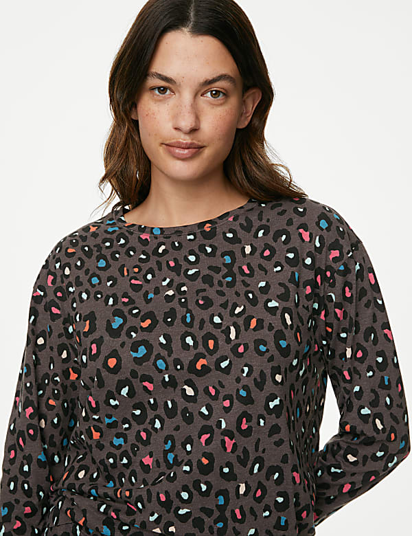 Cotton Rich Animal Print Pyjama Set - LT