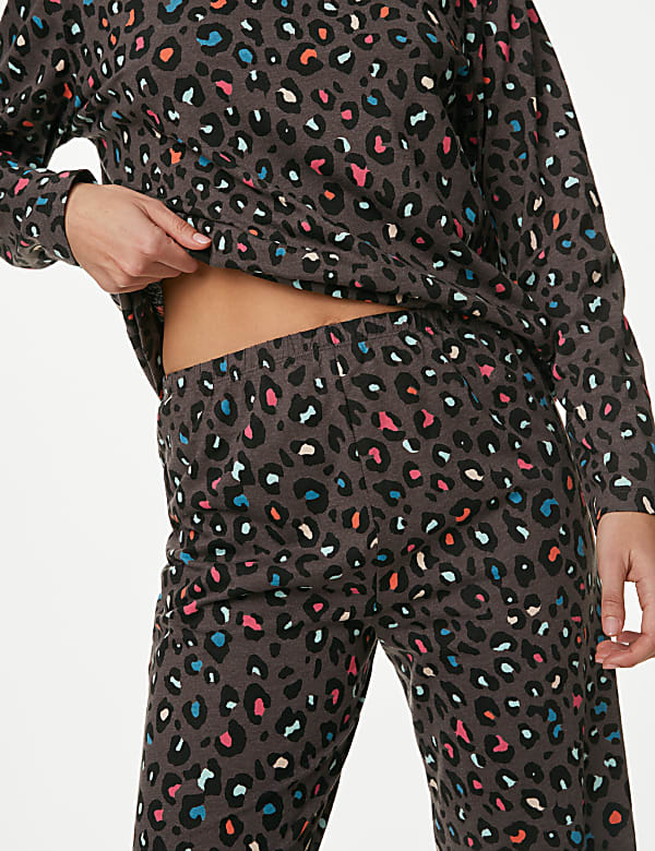 Cotton Rich Animal Print Pyjama Set - LT