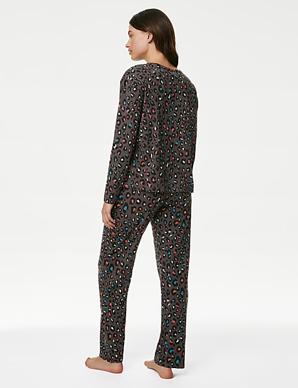 Cotton Rich Animal Print Pyjama Set - LT