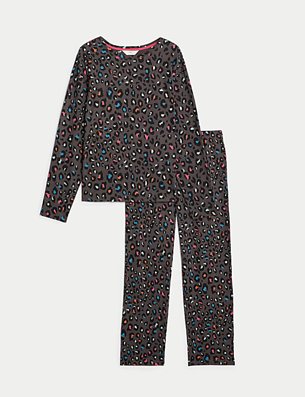 Cotton Rich Animal Print Pyjama Set - LT