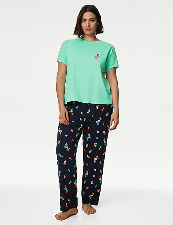 Pure Cotton Printed Pyjama Set - JE