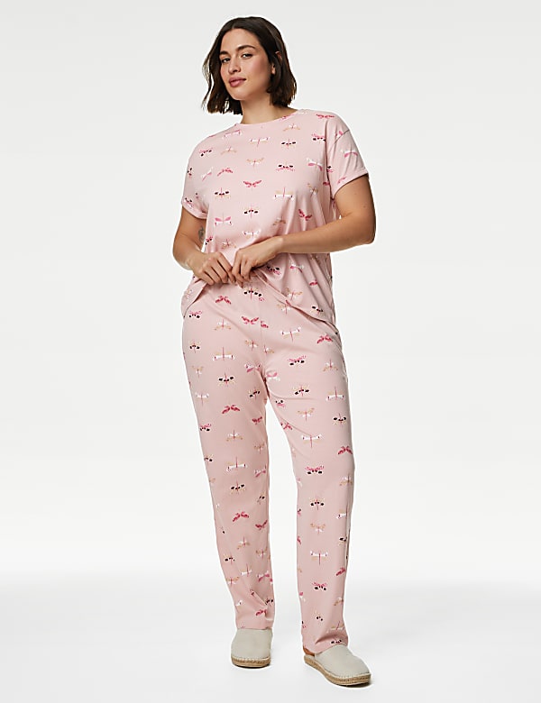 Pure Cotton Printed Pyjama Set - LT