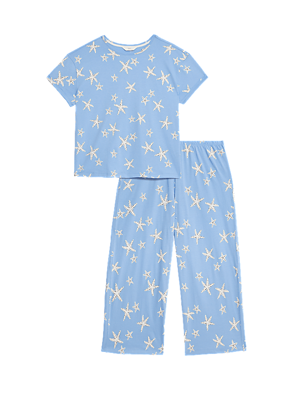 Cotton Rich Crop Leg Pyjama Set