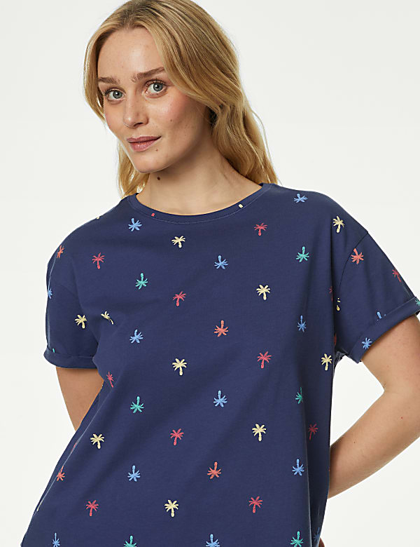 Cotton Rich Crop Leg Pyjama Set