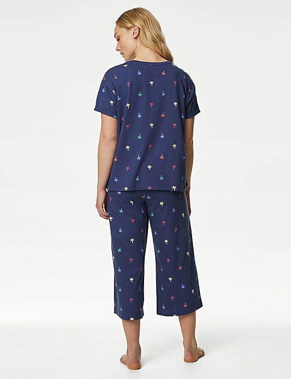 Cotton Rich Crop Leg Pyjama Set