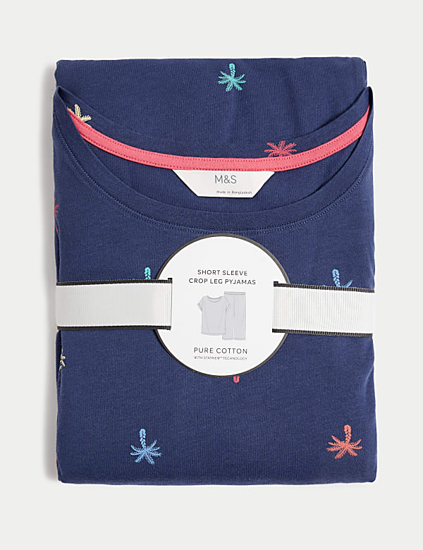 Cotton Rich Crop Leg Pyjama Set