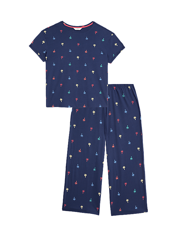 Cotton Rich Crop Leg Pyjama Set