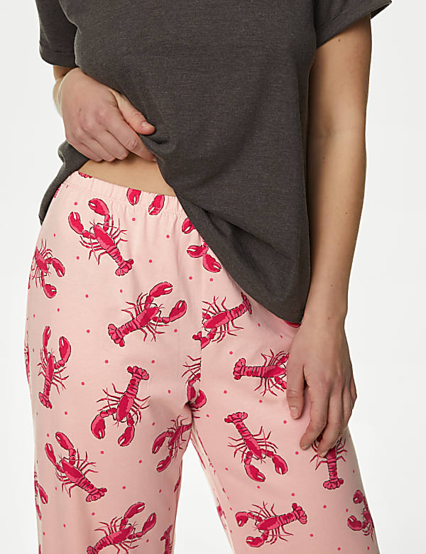 Cotton Rich Crop Leg Pyjama Set