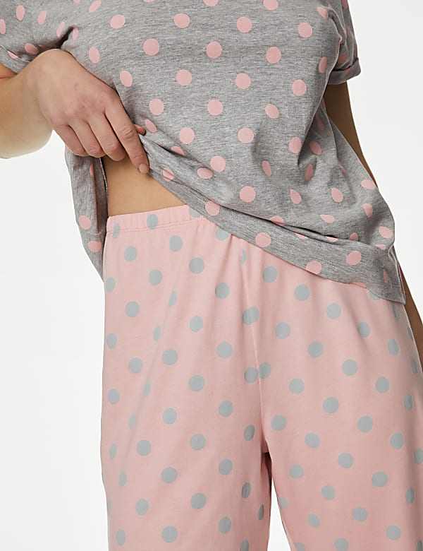 Cotton Rich Crop Leg Pyjama Set
