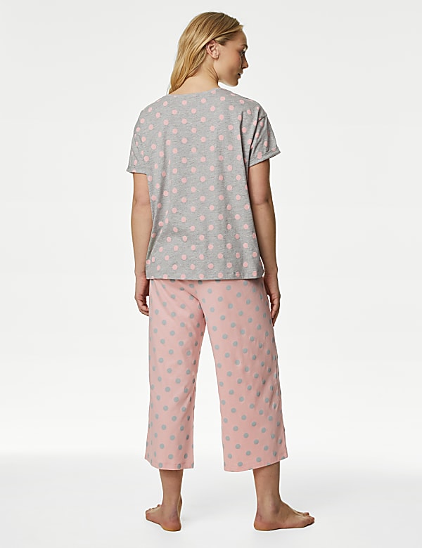 Cotton Rich Crop Leg Pyjama Set