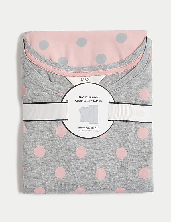 Cotton Rich Crop Leg Pyjama Set