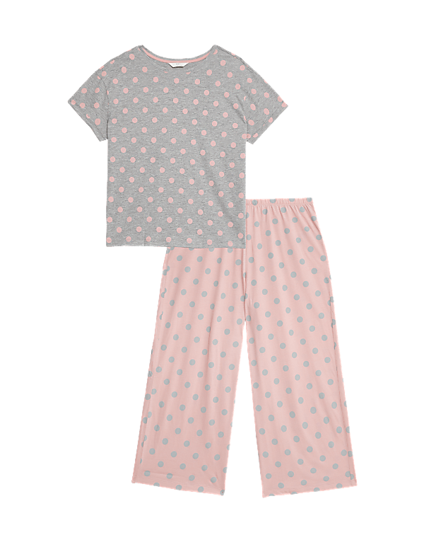 Cotton Rich Crop Leg Pyjama Set