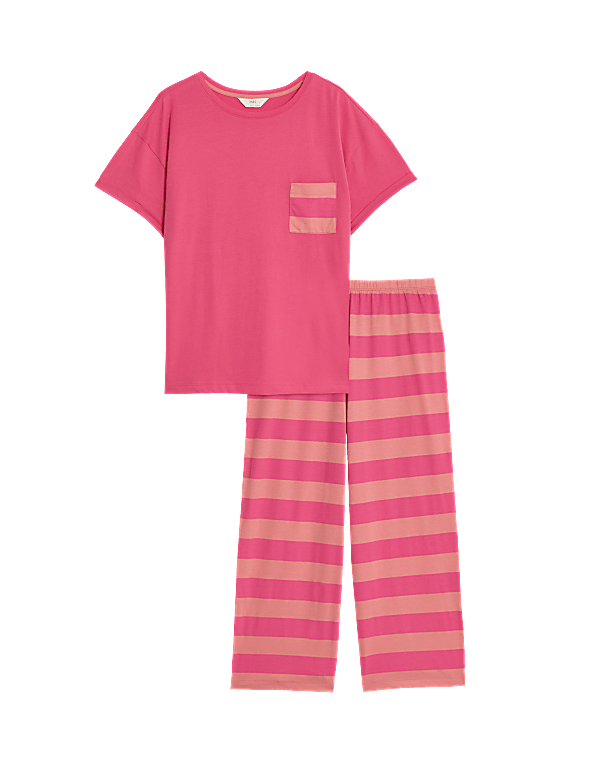 Cotton Rich Crop Leg Pyjama Set