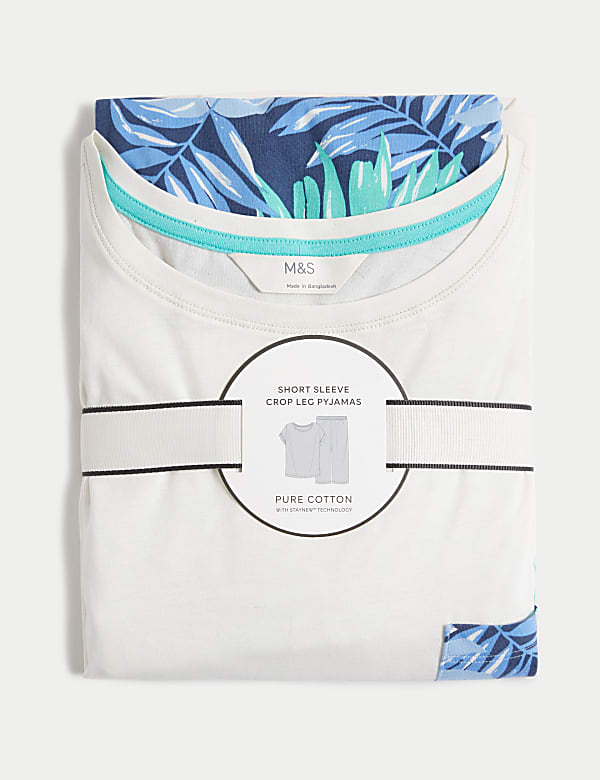 Cotton Rich Crop Leg Pyjama Set