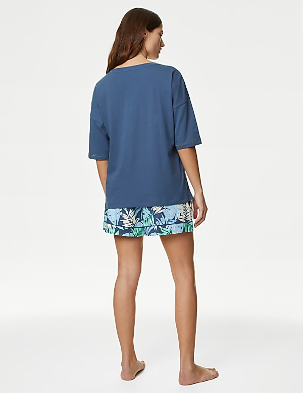 Cotton Rich Printed Shortie Set