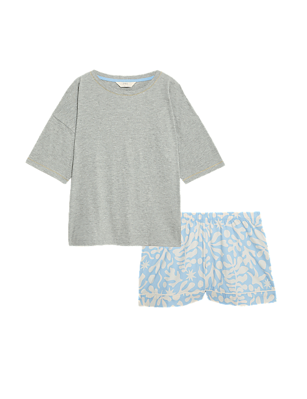 Cotton Rich Printed Shortie Set